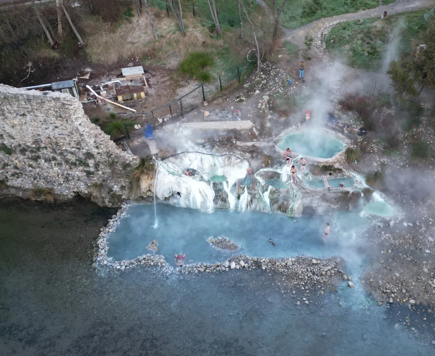 La source chaude de Bagni di Petriolo