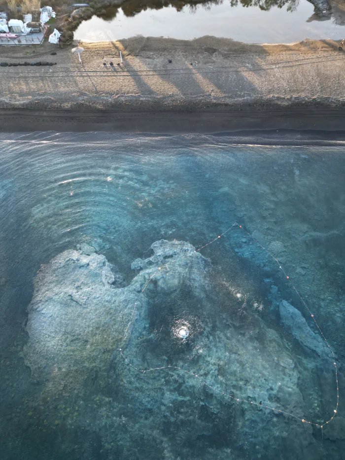 Plage d'eaux chaudes "Acque calde" de Vulcano