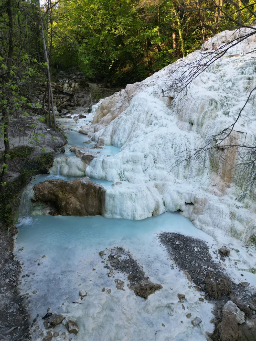 Concrétions calcaires du Fosso Bianco à Bagni San Filippo