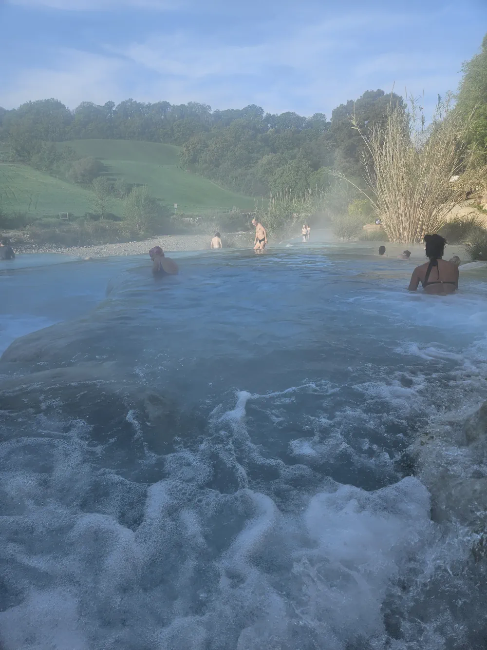 Source chaude de Saturnia et ses vapeurs