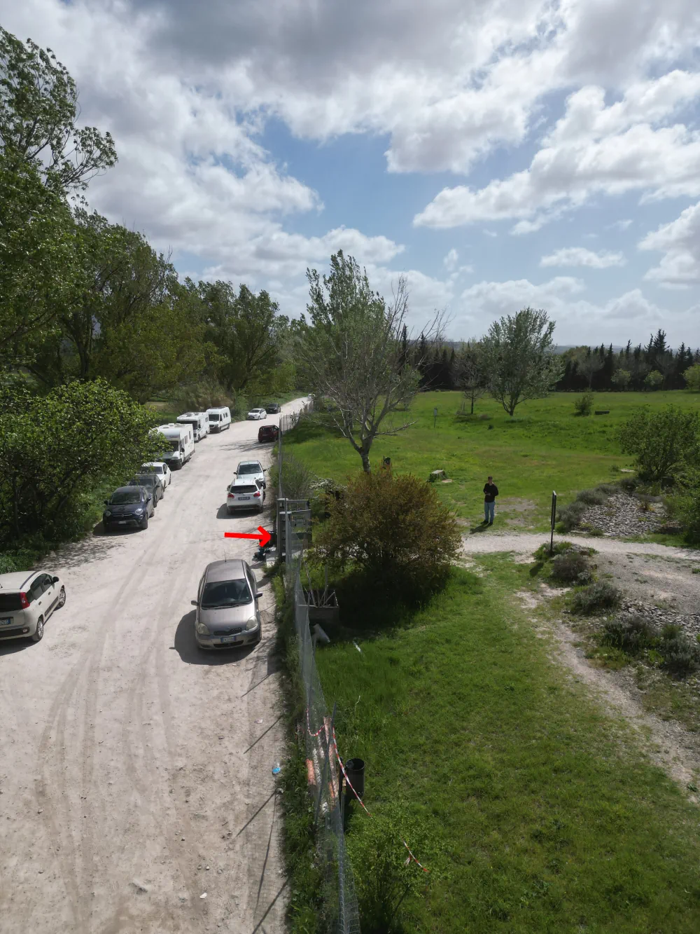 Parking des Thermes de Bullicame à Viterbo